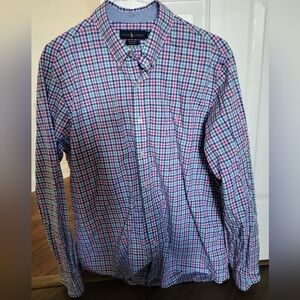 Ralph Lauren Multicolor Plaid Button-Down Shirt - Pink Blue Green